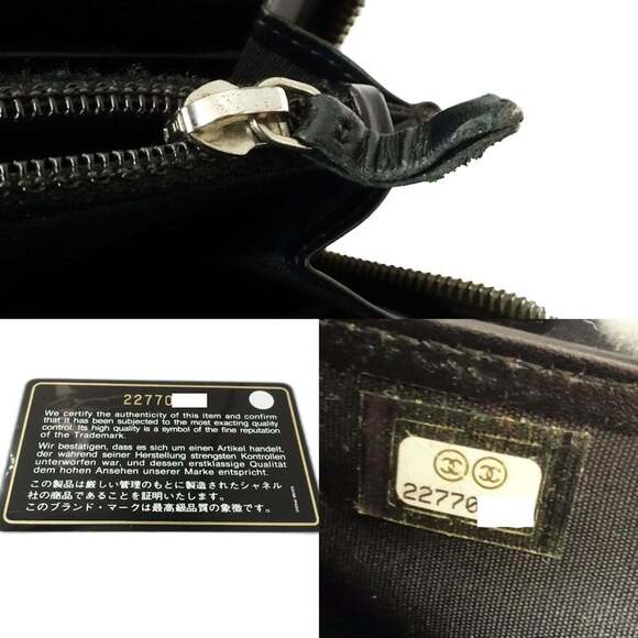 CHANEL Black Leather Wallet